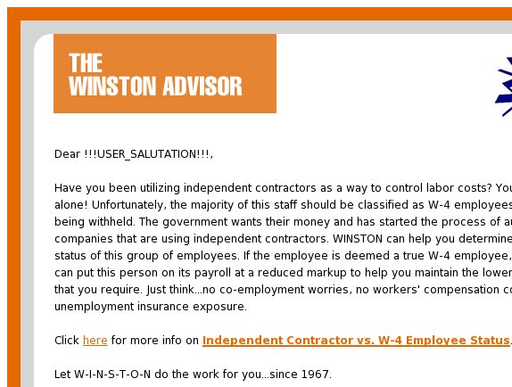 Independent Contractor vs. W-4 Employee Status