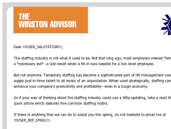 The Winston Advisor: 5 Common Staffing Misconceptions